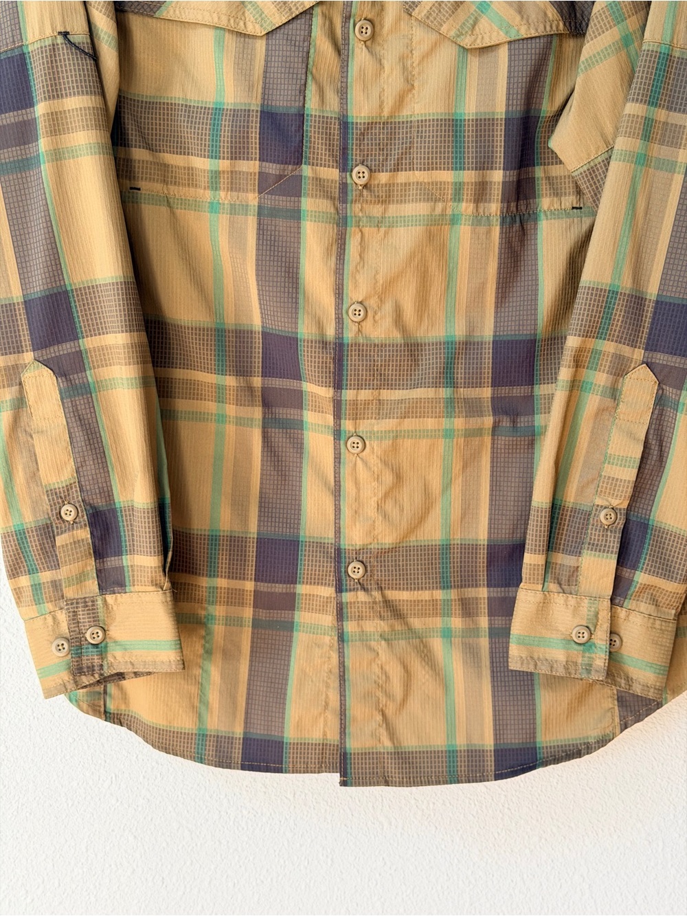 Columbia Silver Ridge Lite Plaid Long Sleeve Hiking Shirt Mens Size Medium M - Picture 5 of 9